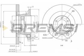 BREMSI CD5313S - DISCHI FRENO - BRAKE DISCS