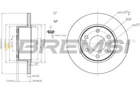 BREMSI CD5316S - DISCHI FRENO - BRAKE DISCS