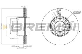 BREMSI CD5320V - DISCHI FRENO - BRAKE DISCS