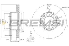 BREMSI CD5321V - DISCHI FRENO - BRAKE DISCS