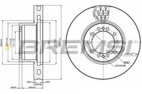 BREMSI CD5324V - DISCHI FRENO - BRAKE DISCS