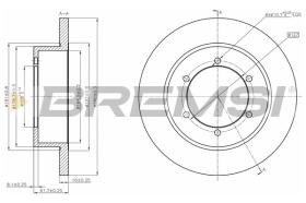 BREMSI CD5327S - DISCHI FRENO - BRAKE DISCS