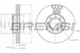 BREMSI CD5329V - DISCHI FRENO - BRAKE DISCS