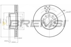 BREMSI CD5330V - DISCHI FRENO - BRAKE DISCS