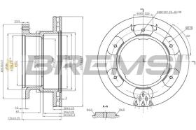 BREMSI CD5332V - DISCHI FRENO - BRAKE DISCS
