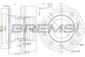 BREMSI CD5337S - DISCHI FRENO - BRAKE DISCS