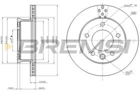 BREMSI CD5361V - DISCHI FRENO - BRAKE DISCS