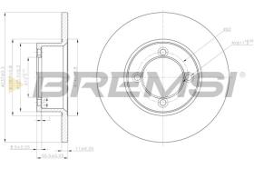 BREMSI CD6001S - DISCHI FRENO - BRAKE DISCS
