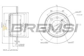 BREMSI CD6002S - DISCHI FRENO - BRAKE DISCS