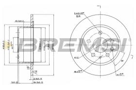 BREMSI CD6003S - DISCHI FRENO - BRAKE DISCS
