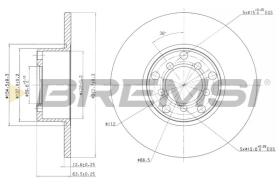 BREMSI CD6007S - DISCHI FRENO - BRAKE DISCS