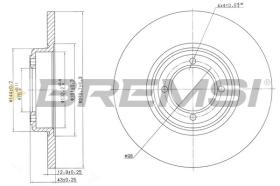 BREMSI CD6012S - DISCHI FRENO - BRAKE DISCS