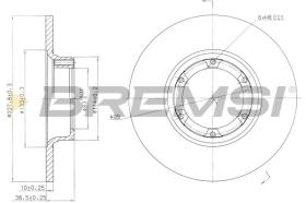 BREMSI CD6016S - DISCHI FRENO - BRAKE DISCS