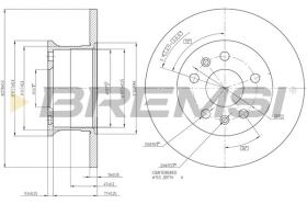 BREMSI CD6033S - DISCHI FRENO - BRAKE DISCS