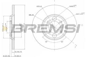 BREMSI CD6034S - DISCHI FRENO - BRAKE DISCS
