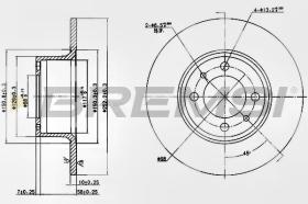BREMSI CD6035S - DISCHI FRENO - BRAKE DISCS