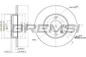 BREMSI CD6042S - DISCHI FRENO - BRAKE DISCS