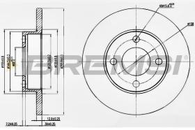 BREMSI CD6048S - DISCHI FRENO - BRAKE DISCS