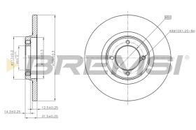 BREMSI CD6049S - DISCHI FRENO - BRAKE DISCS