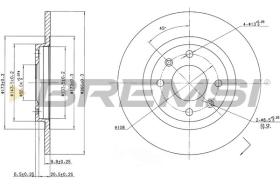 BREMSI CD6051S - DISCHI FRENO - BRAKE DISCS
