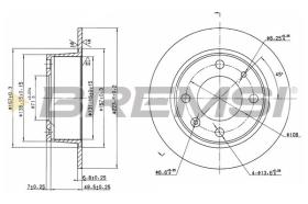 BREMSI CD6052S - DISCHI FRENO - BRAKE DISCS