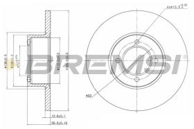 BREMSI CD6054S - DISCHI FRENO - BRAKE DISCS