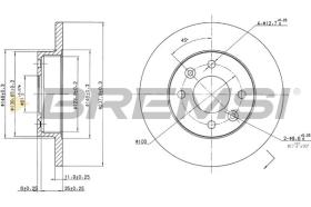 BREMSI CD6055S - DISCHI FRENO - BRAKE DISCS