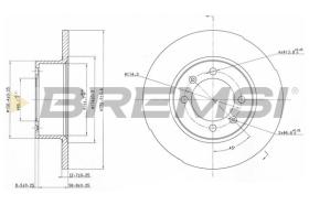 BREMSI CD6056S - DISCHI FRENO - BRAKE DISCS