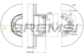 BREMSI CD6058S - DISCHI FRENO - BRAKE DISCS