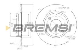 BREMSI CD6059S - DISCHI FRENO - BRAKE DISCS