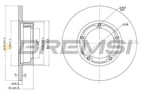 BREMSI CD6061S - DISCHI FRENO - BRAKE DISCS