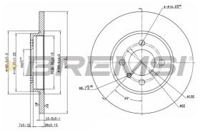 BREMSI CD6062S - DISCHI FRENO - BRAKE DISCS