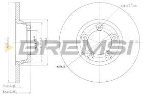 BREMSI CD6065S - DISCHI FRENO - BRAKE DISCS