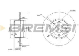 BREMSI CD6066S - DISCHI FRENO - BRAKE DISCS