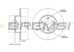 BREMSI CD6067S - DISCHI FRENO - BRAKE DISCS