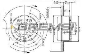 BREMSI CD6069S - DISCHI FRENO - BRAKE DISCS