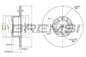BREMSI CD6071S - DISCHI FRENO - BRAKE DISCS