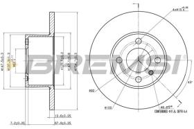 BREMSI CD6075S - DISCHI FRENO - BRAKE DISCS