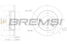 BREMSI CD6079S - DISCHI FRENO - BRAKE DISCS