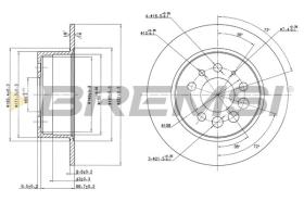BREMSI CD6080S - DISCHI FRENO - BRAKE DISCS