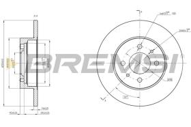 BREMSI CD6081S - DISCHI FRENO - BRAKE DISCS