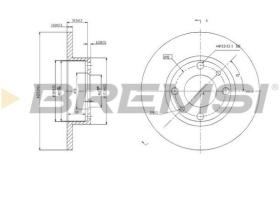 BREMSI CD6083S - DISCHI FRENO - BRAKE DISCS