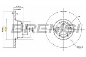 BREMSI CD6084S - DISCHI FRENO - BRAKE DISCS