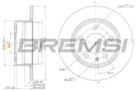 BREMSI CD6086S - DISCHI FRENO - BRAKE DISCS