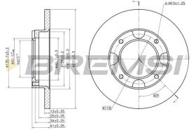 BREMSI CD6087S - DISCHI FRENO - BRAKE DISCS