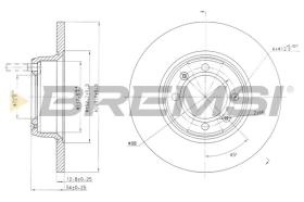 BREMSI CD6088S - DISCHI FRENO - BRAKE DISCS
