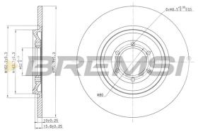 BREMSI CD6090S - DISCHI FRENO - BRAKE DISCS