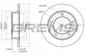 BREMSI CD6092S - DISCHI FRENO - BRAKE DISCS