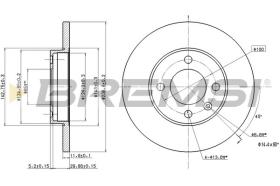 BREMSI CD6103S - DISCHI FRENO - BRAKE DISCS