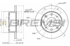 BREMSI CD6106S - DISCHI FRENO - BRAKE DISCS